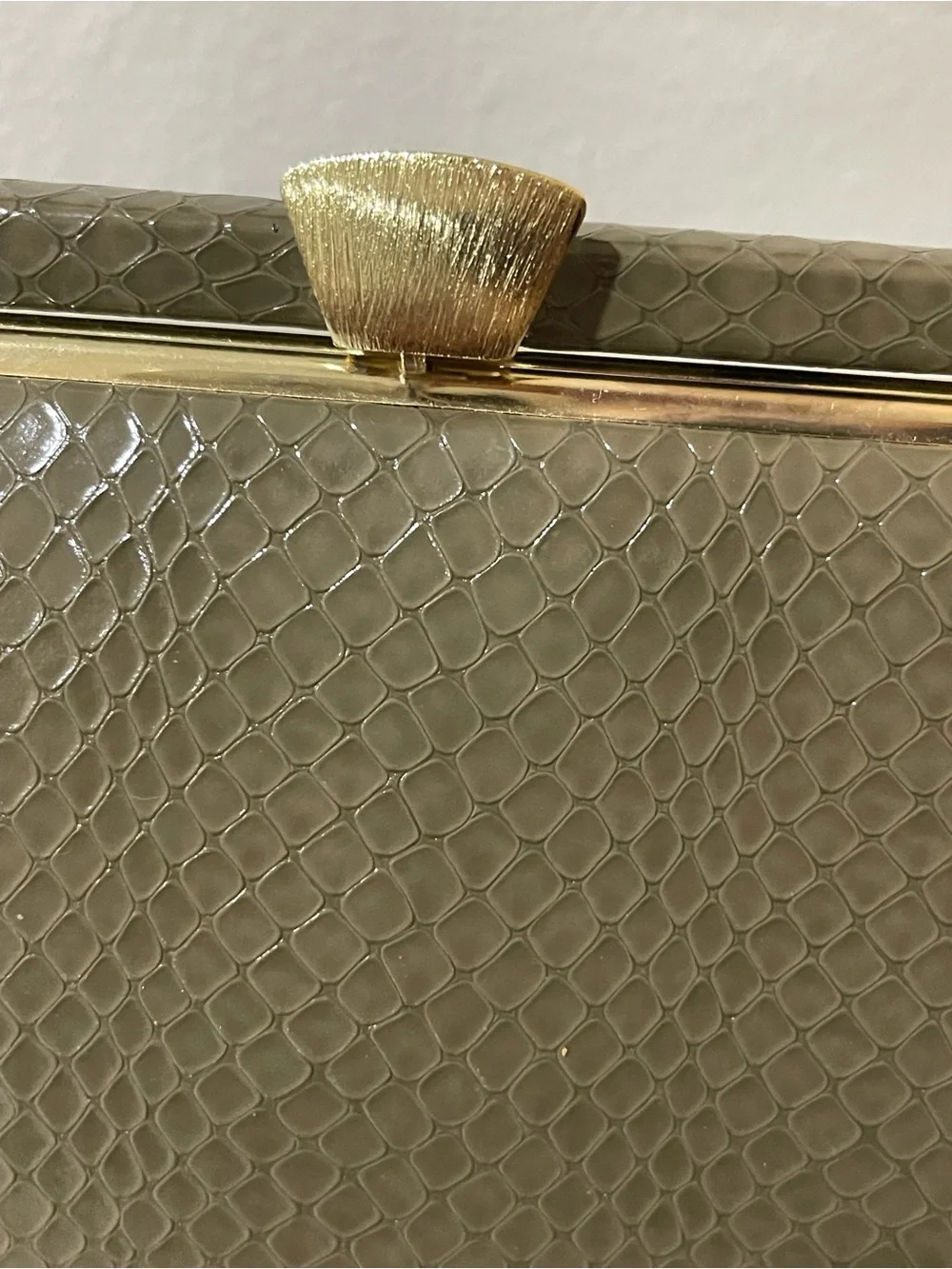 Vintage 1960s Naturalizer Multi Reptile Print Clasp Handbag Bag  NWOT